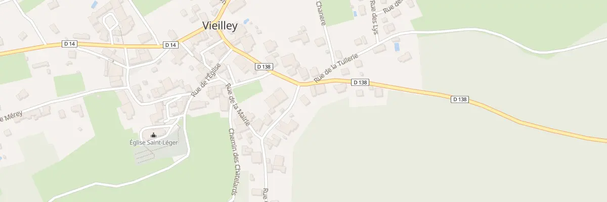Plan du 1 Rue du Moulin à Vieilley