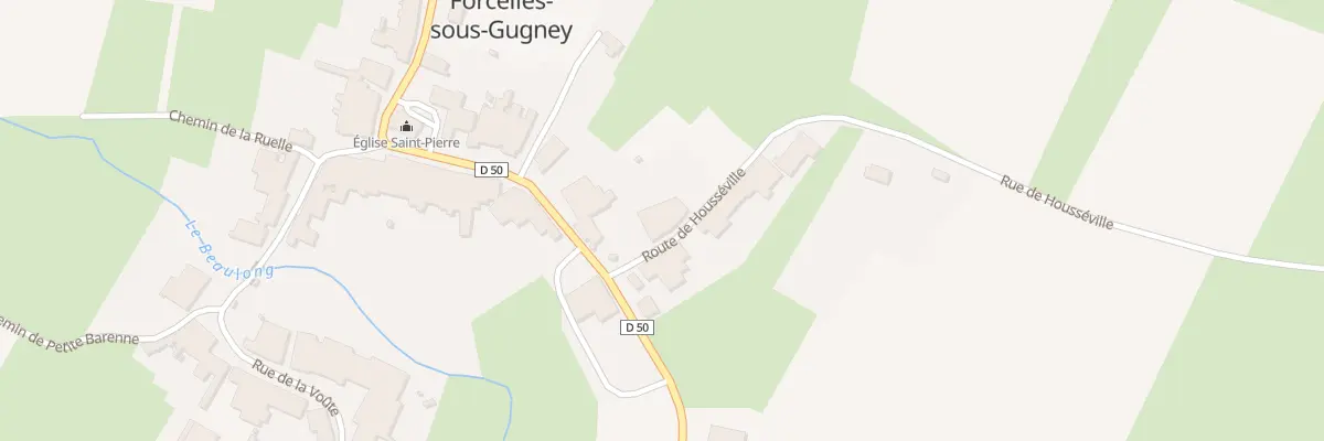 Plan du 1 Rte de Housseville à Forcelles-sous-Gugney
