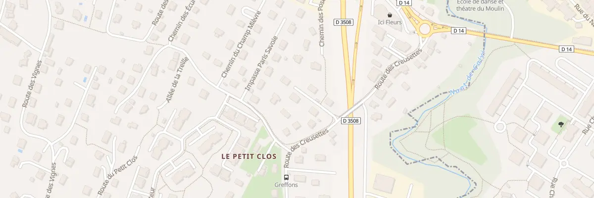 Plan du 226 Rte des Creusettes à Poisy