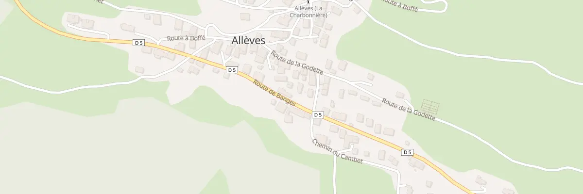 Plan du 535 Rte de Banges à Allèves