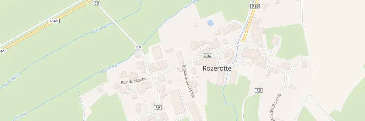 Plan du 50 Rue de la Saule à Rozerotte