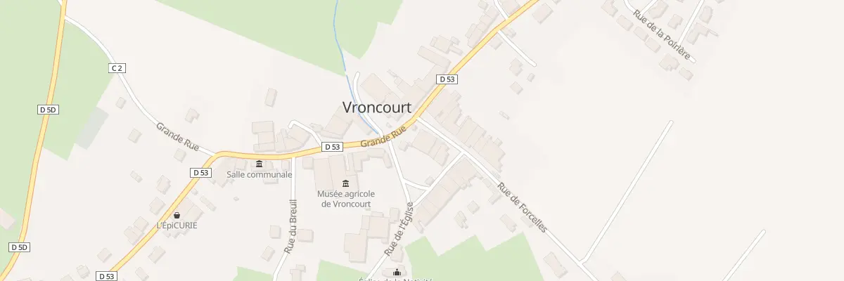 Plan du 1 Gr Grande Rue à Vroncourt