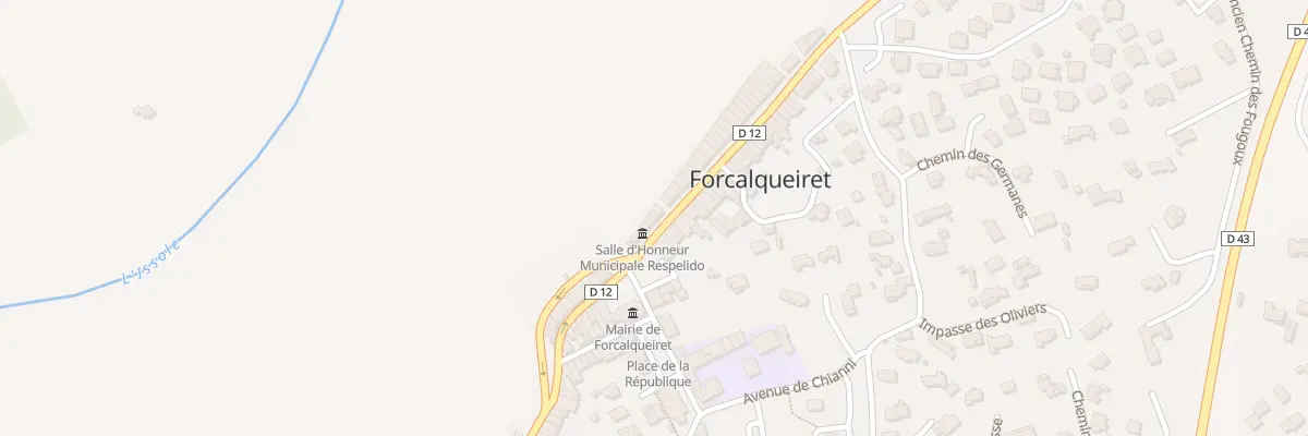Plan du 5103 Grand Rue à Forcalqueiret