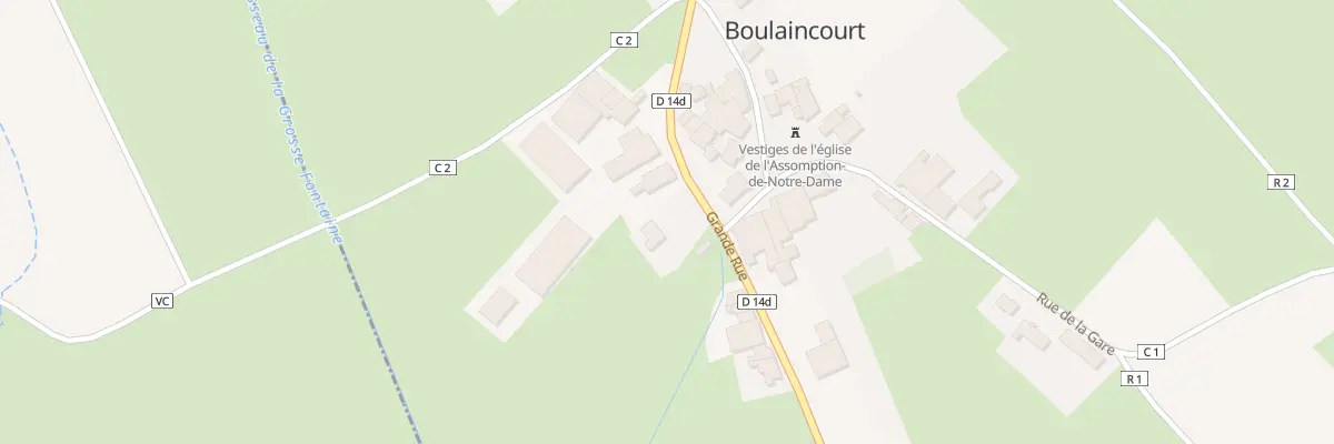 Plan du 162 Rue Grande Rue à Boulaincourt