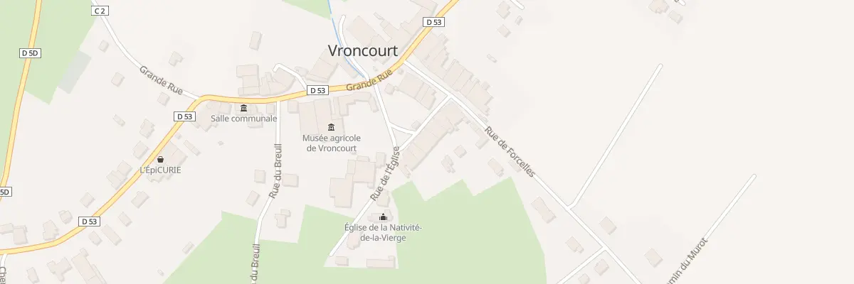 Plan du 3 Rue de l’Eglise à Vroncourt