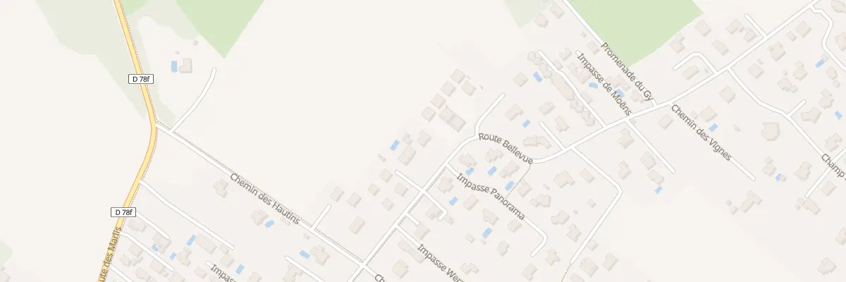 Plan du 705 Rte Bellevue à Prévessin-Moëns