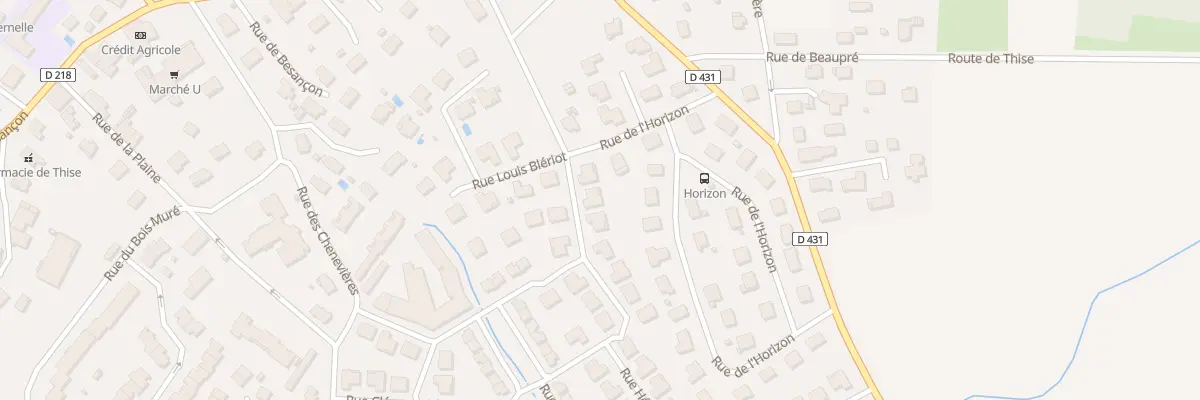 Plan du 3 Rue Guynemer à Thise