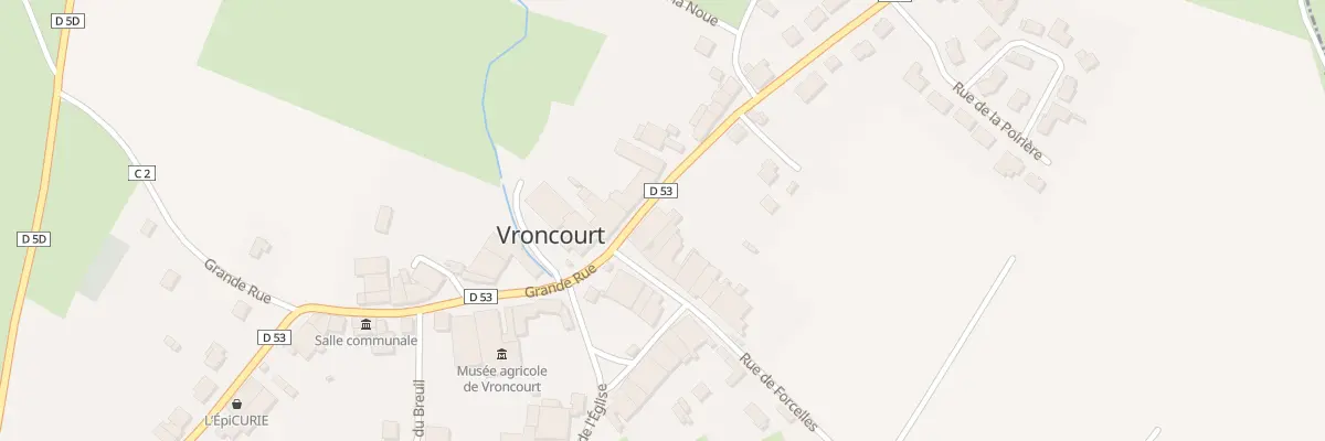 Plan du 2 Rue du Poitou à Vroncourt