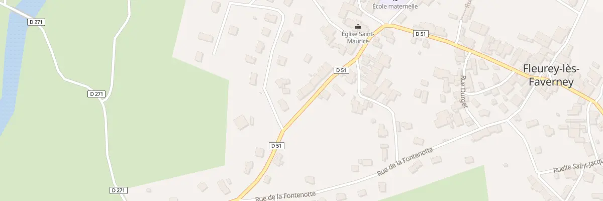 Plan du 14B Rte d’Amoncourt à Fleurey-lès-Faverney