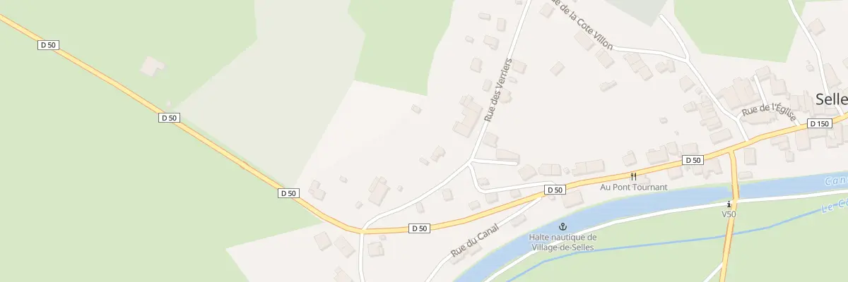 Plan du 5 Rue des Verriers à Selles
