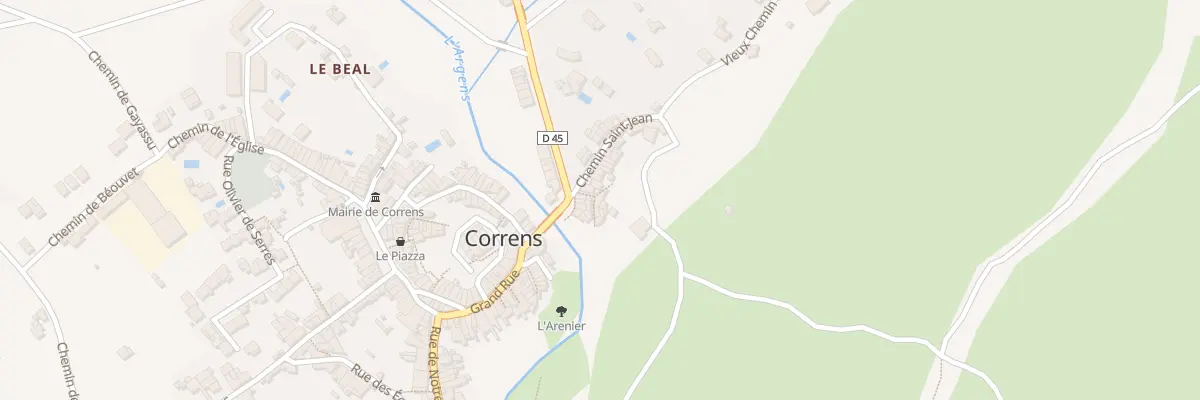 Plan du 5226 Saint Jean à Correns