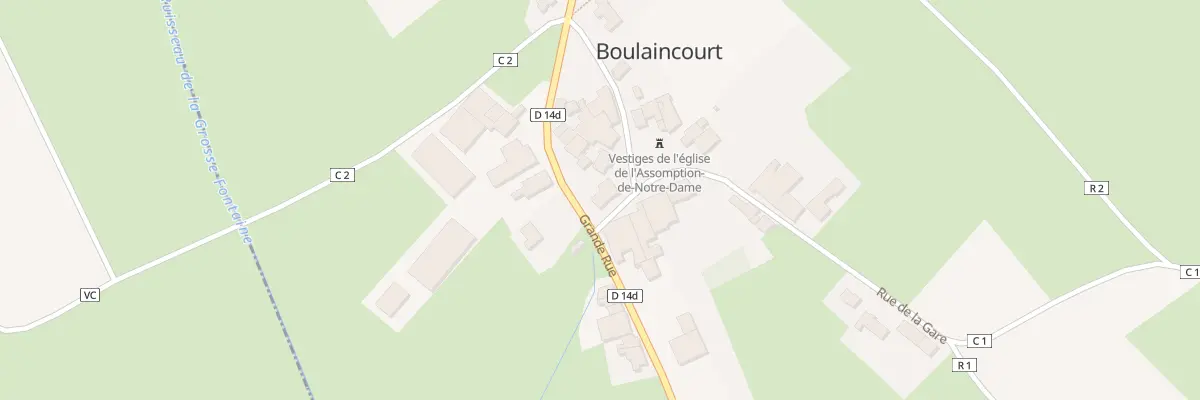 Plan du 176 Grande Rue à Boulaincourt