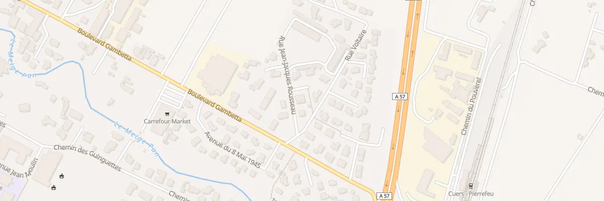 Plan du 4 Rue Jean-Jacques Rousseau à Cuers