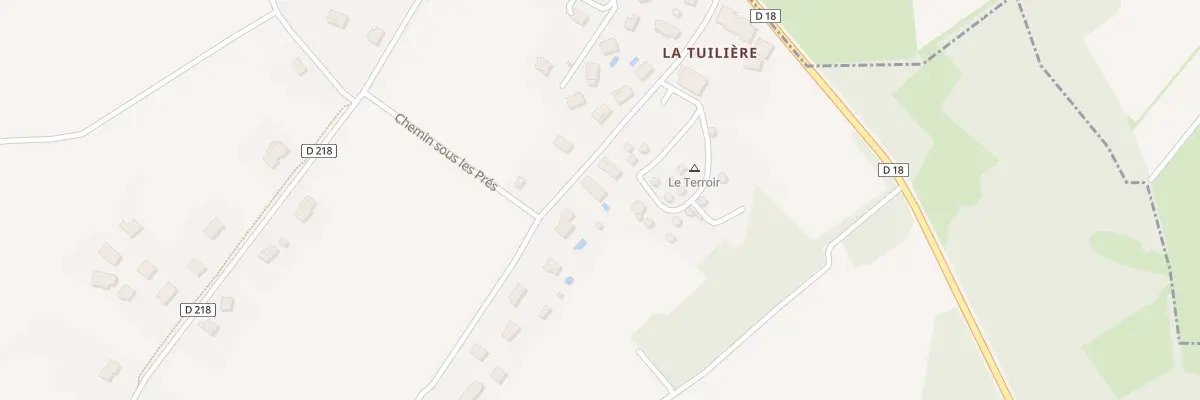 Plan du 219 Che de Clairjoie à Présilly