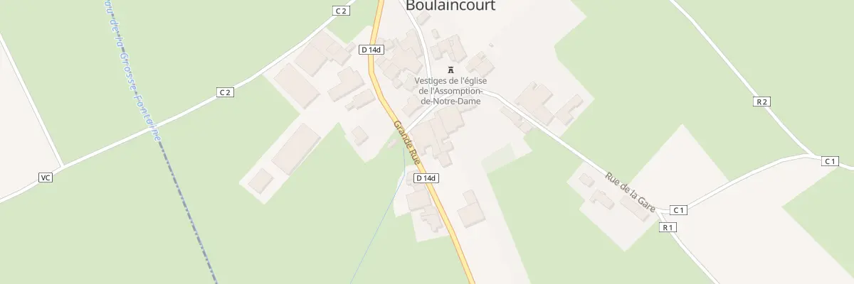 Plan du 205 Rue Grande Rue à Boulaincourt