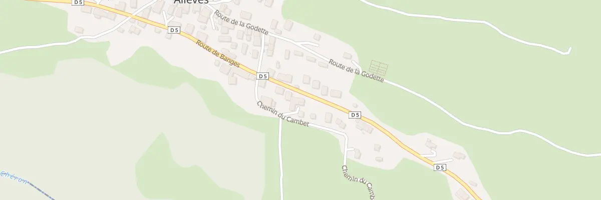 Plan du 548 Rte de Banges à Allèves
