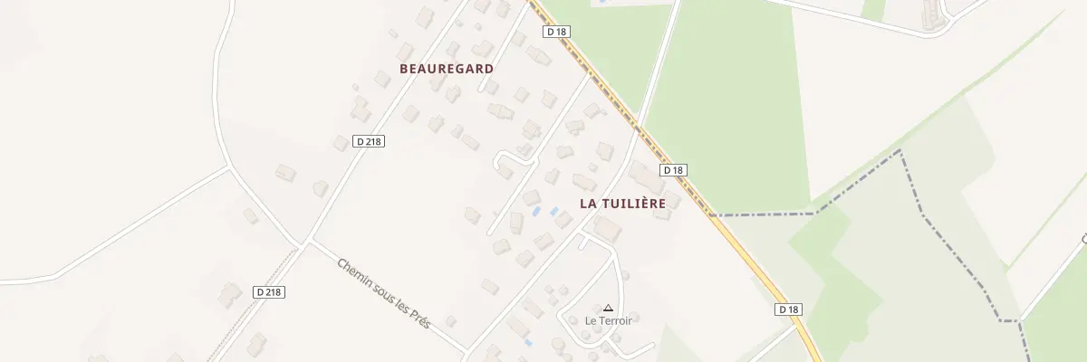 Plan du 61 Che de la Tuilière à Présilly