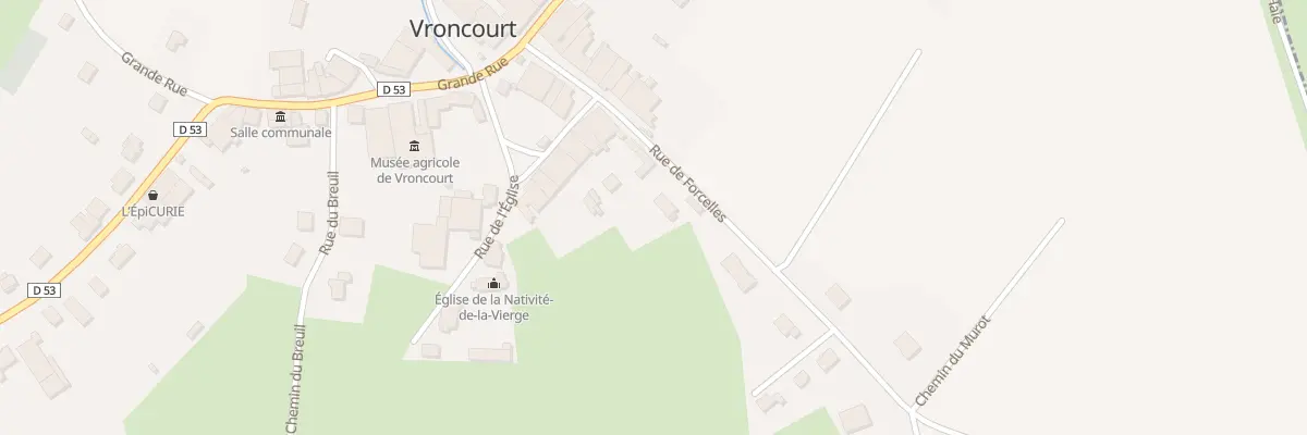 Plan du 2 Rue de Forcelles à Vroncourt