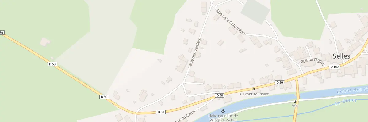 Plan du 9 Rue des Verriers à Selles