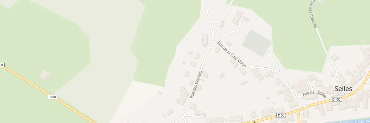 Plan du 15 Rue des Verriers à Selles