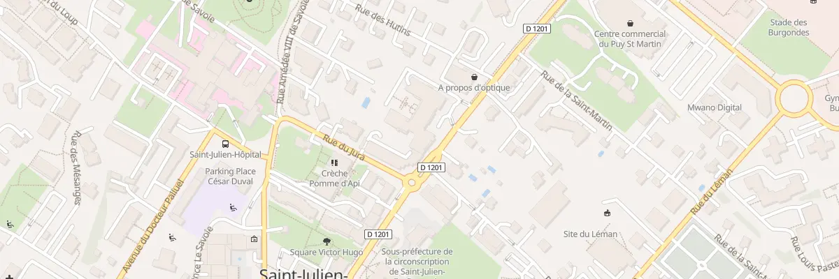 Plan du 15 Av de Geneve à Saint-Julien-en-Genevois