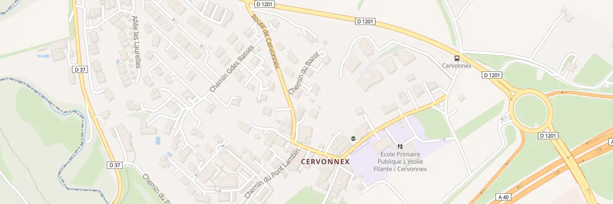 Plan du 191 Rte de Cervonnex à Saint-Julien-en-Genevois