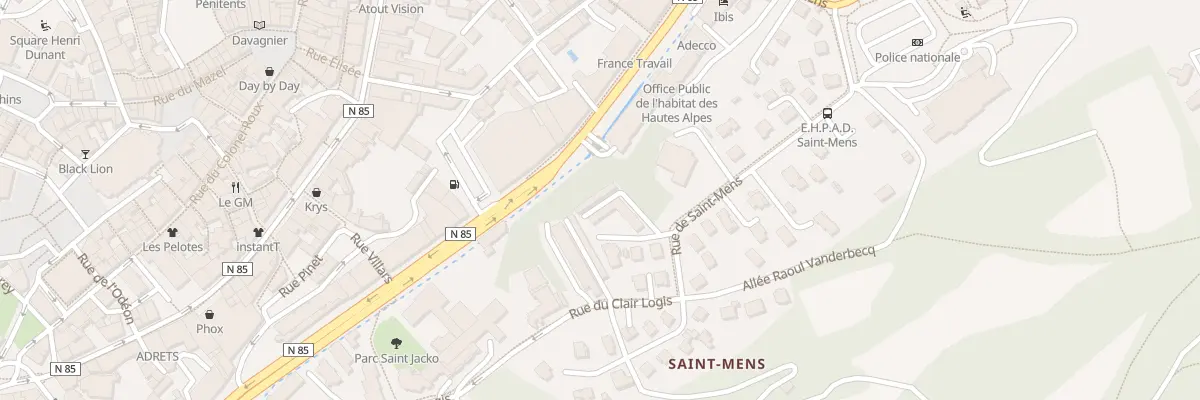 Plan du 30C Rue de Saint-Mens à Gap
