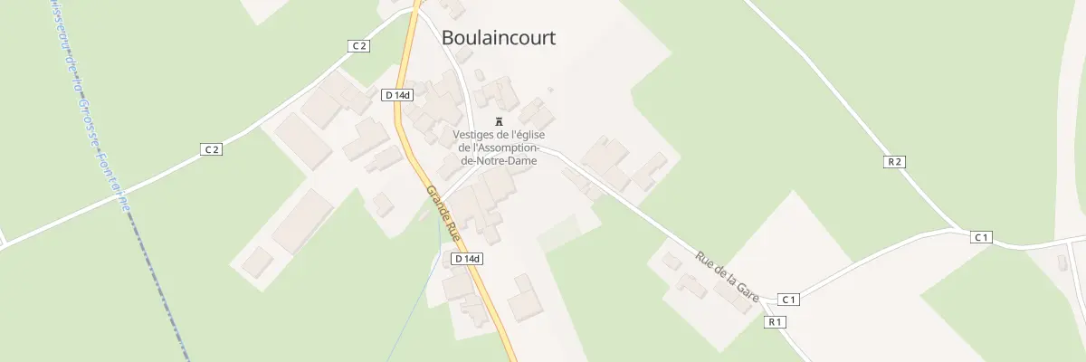 Plan du 64 Rue de la Gare à Boulaincourt