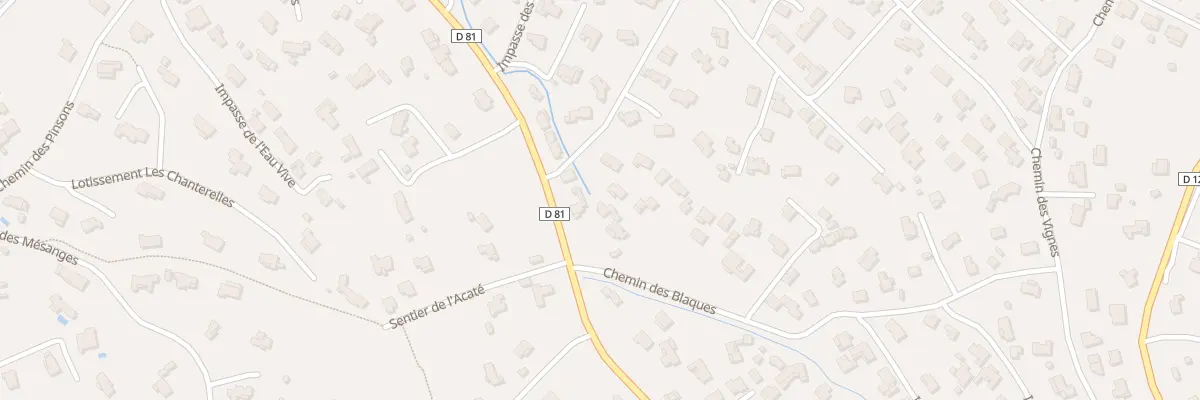 Plan du 32 Che des Carignans à Rocbaron
