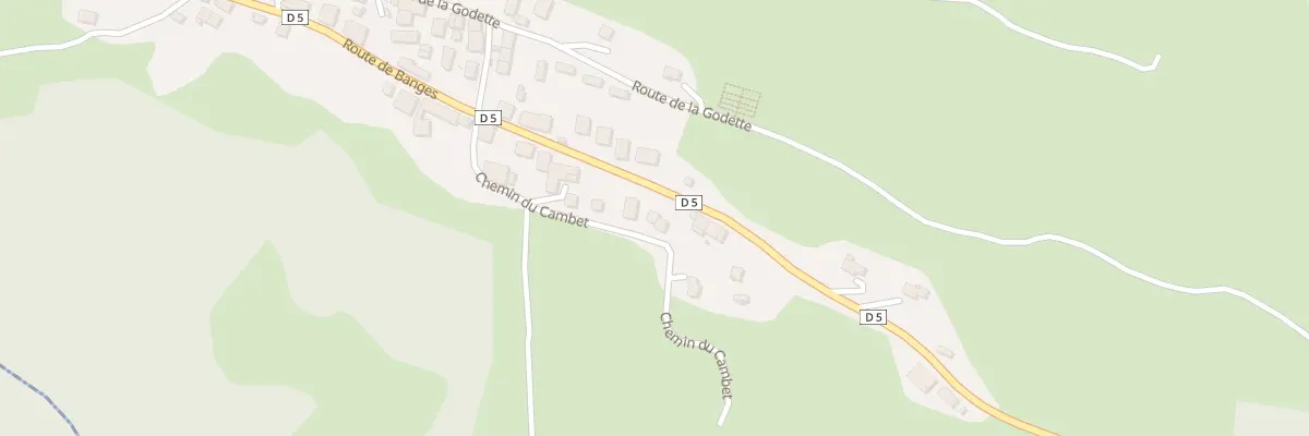 Plan du 8 Che du Cambet à Allèves