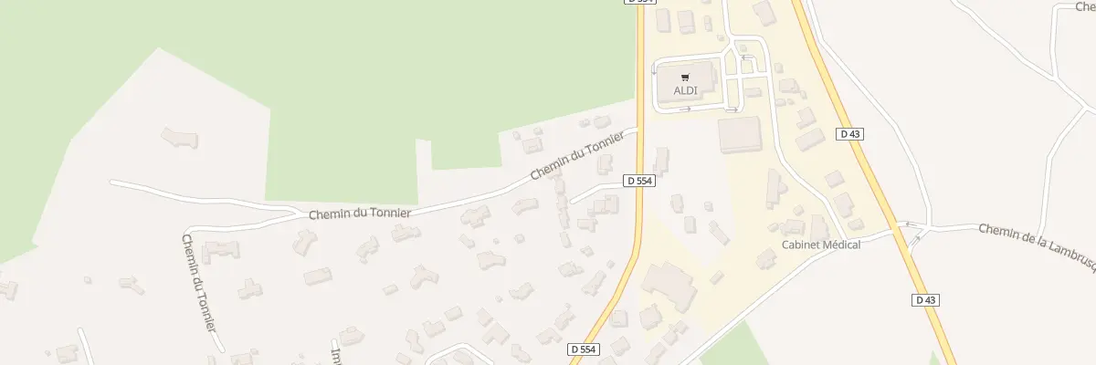 Plan du 3F Tonnier à Forcalqueiret