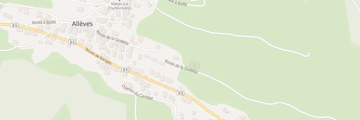 Plan du 9 Rte de la Godette à Allèves