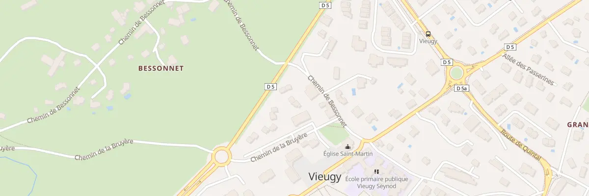 Plan du 10 Che de la Bruyère à Annecy