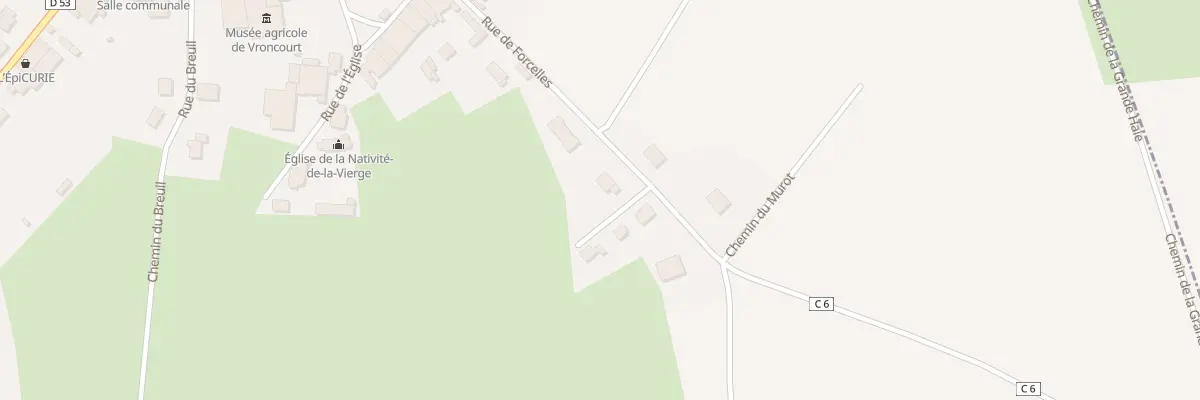 Plan du 12 Rue de Forcelles à Vroncourt