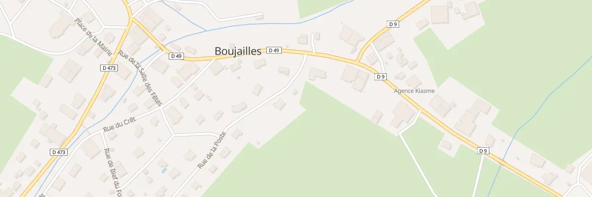 Plan du 1 Rue de la Poste à Boujailles