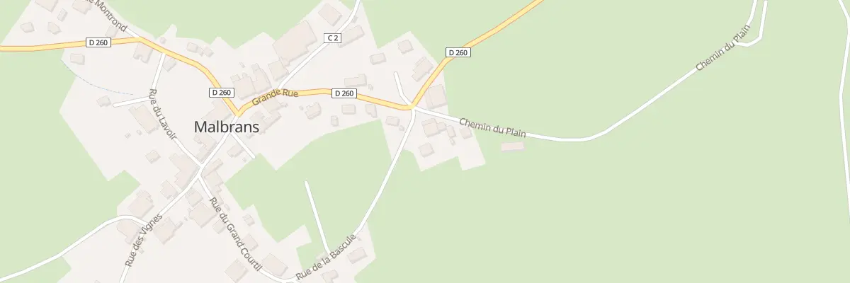 Plan du 5043 Les Planches à Malbrans