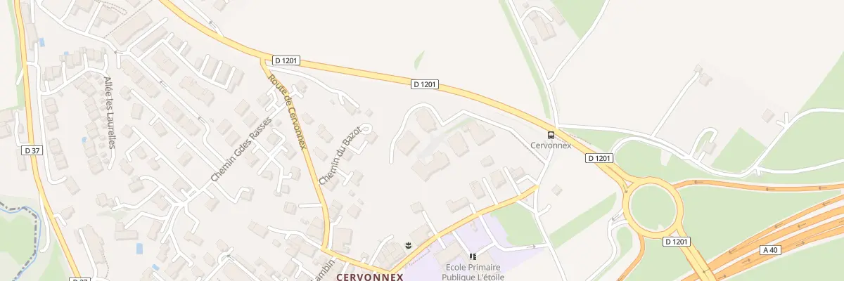 Plan du 550E Rte de Cervonnex à Saint-Julien-en-Genevois