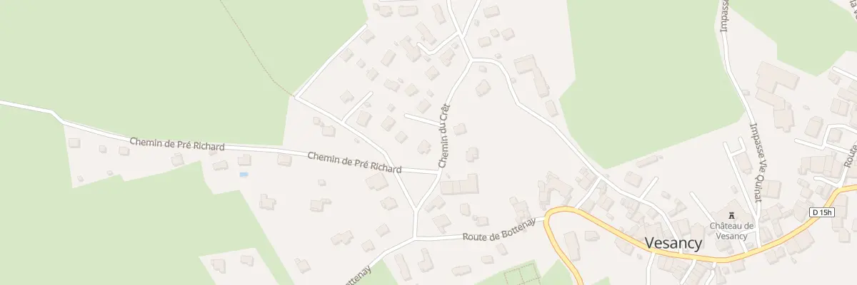 Plan du 137 Che du Crêt à Vesancy
