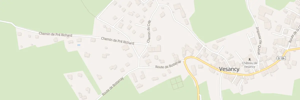 Plan du 96 Rte de Bottenay à Vesancy