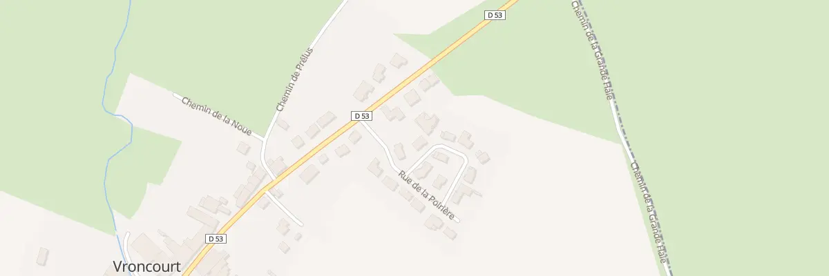 Plan du 2 Rue La Poiriere à Vroncourt