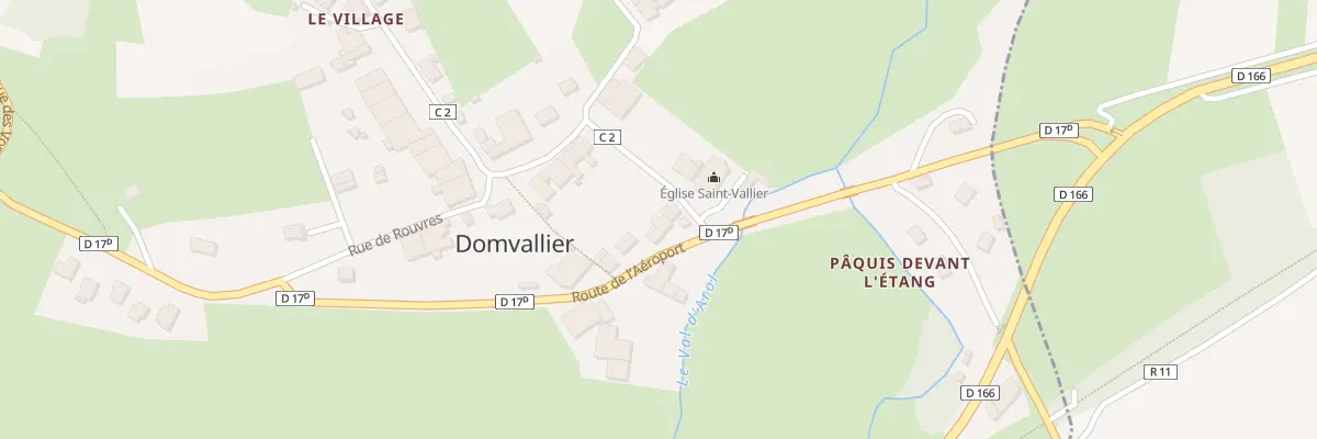 Plan du 6B Rte de l’Aéroport à Domvallier