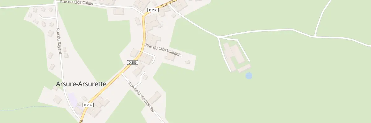 Plan du 3 Rue du Clos Vaillant à Arsure-Arsurette