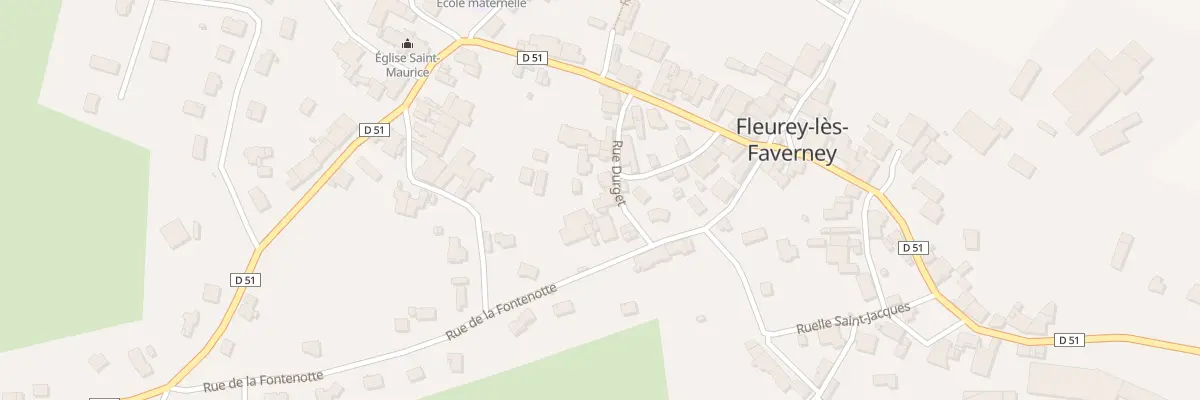 Plan du 12 Rue Durget à Fleurey-lès-Faverney