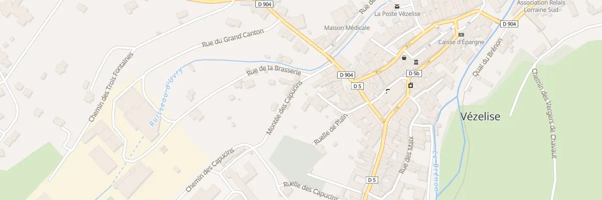Plan du 2 Rue du Plain à Vézelise