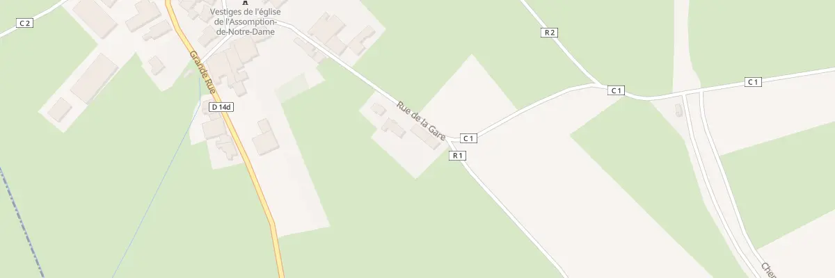 Plan du 250 Rue de la Gare à Boulaincourt