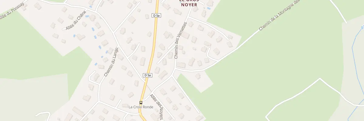 Plan du 1 Che de la Montagne à Quintal