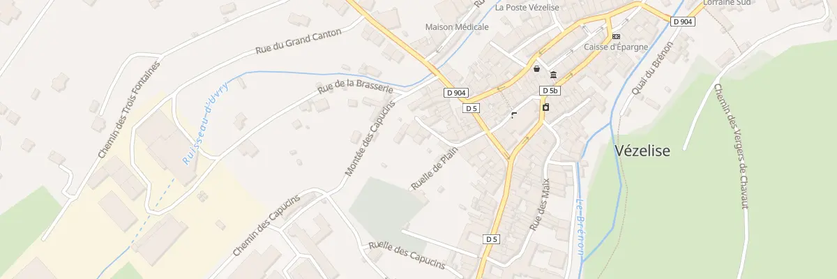 Plan du 8 Rue du Plain à Vézelise