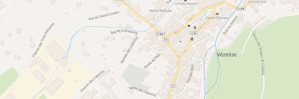 Plan du 6 Rue du Plain à Vézelise