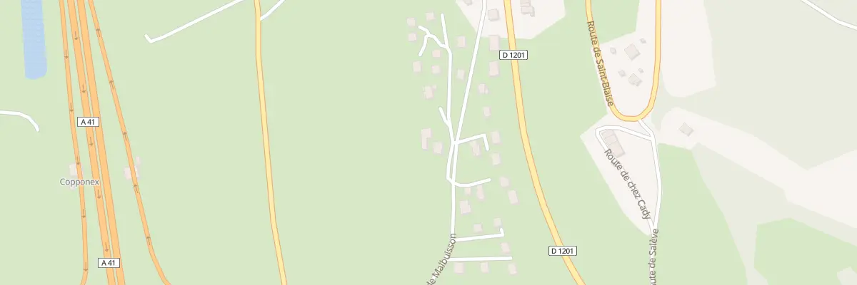 Plan du 497 Rte de Malbuisson à Copponex