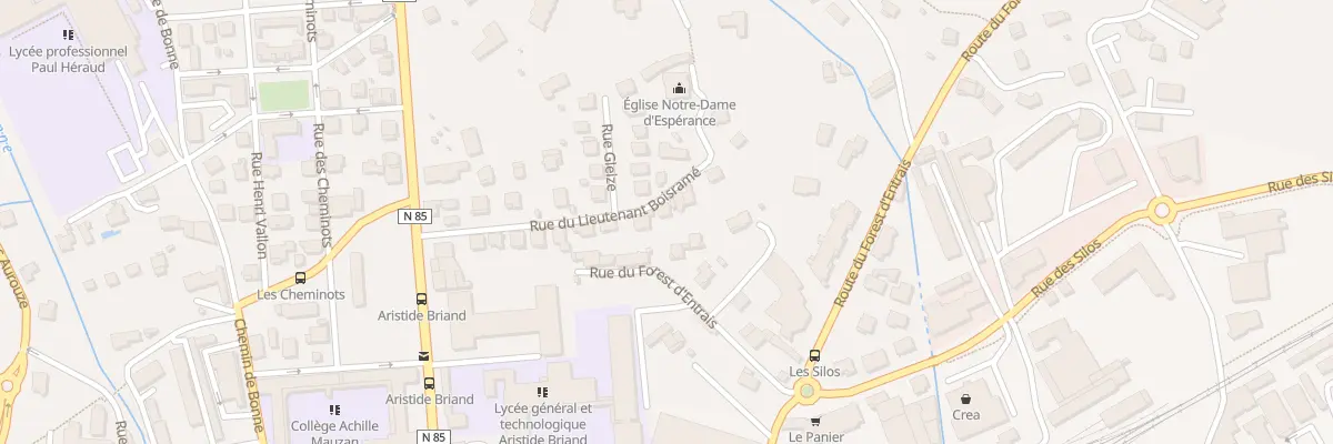 Plan du 16 Rue Lt Boisrame à Gap